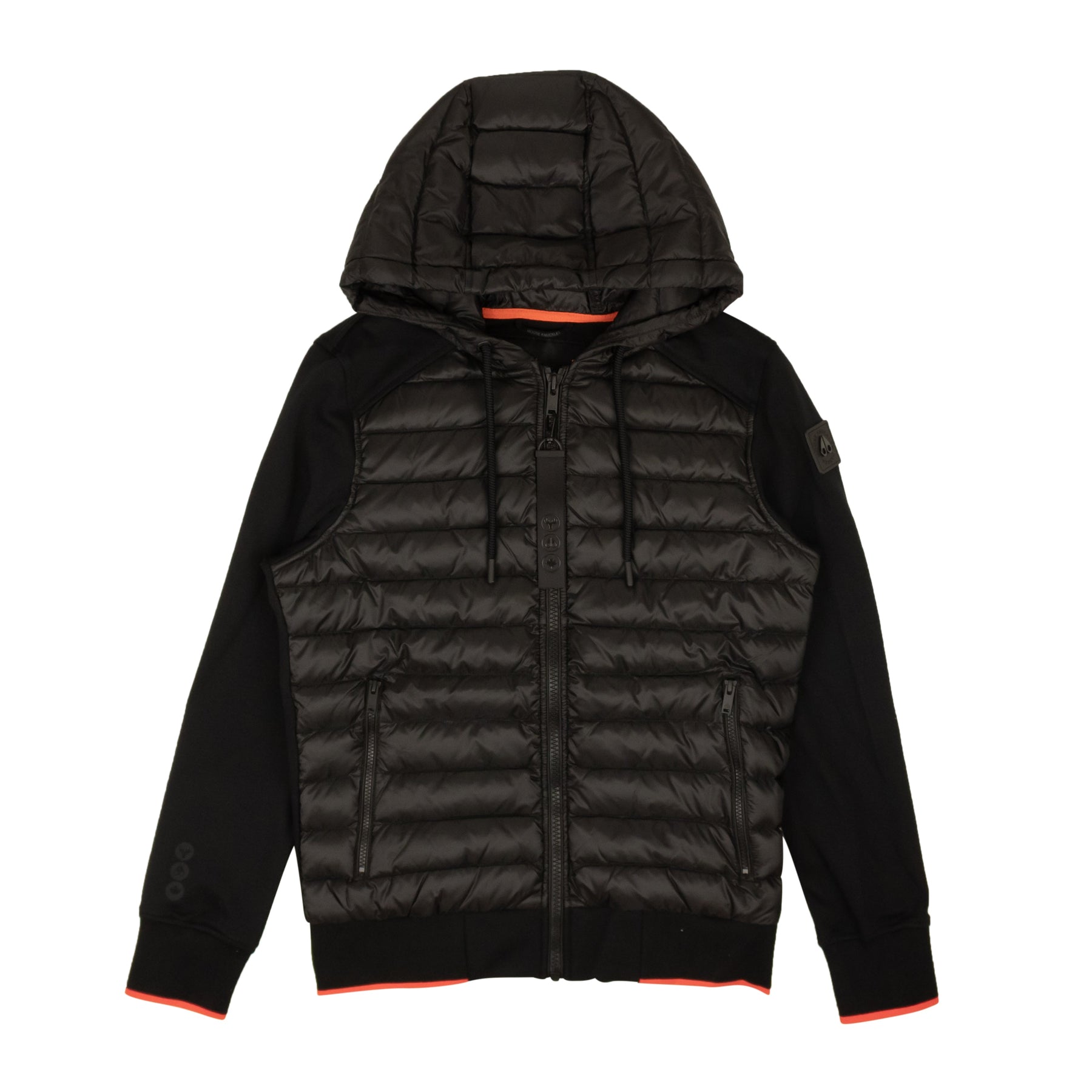 Herren Schwarz Soapstone mit Reißverschluss Daunenjacke