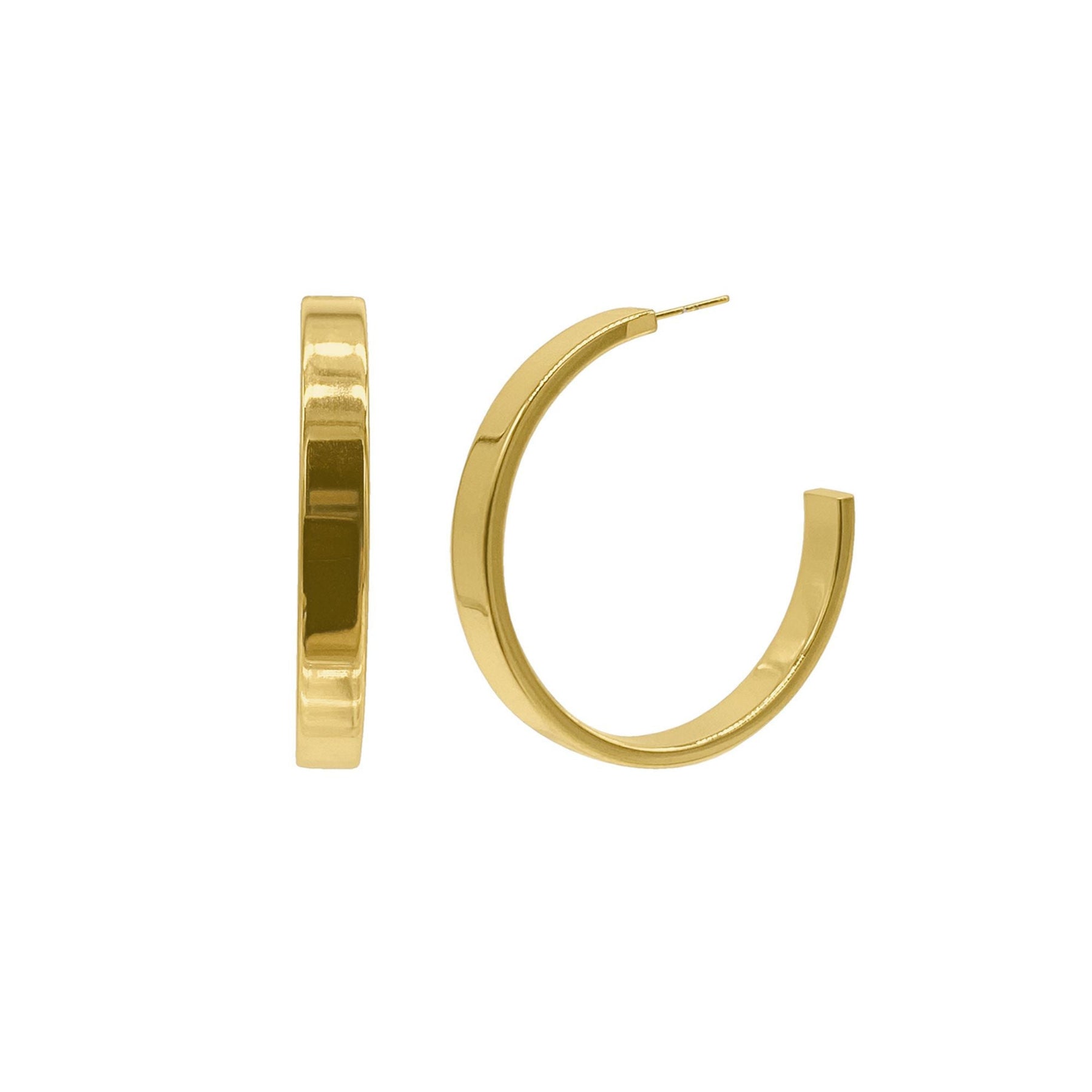 Beflecken Sie beständige 14k Gold überzogene flache Reifen