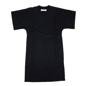Marineblaues T-Shirt-Kleid aus Baumwolle