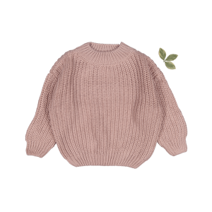 Der Grobstrickpullover – Mauve