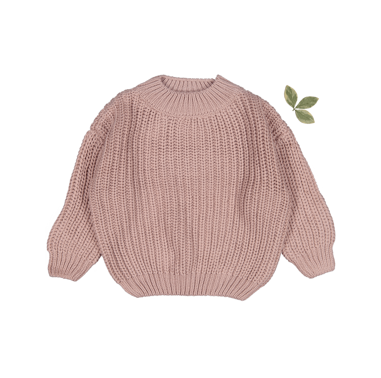Der grob Strickpullover – Mauve