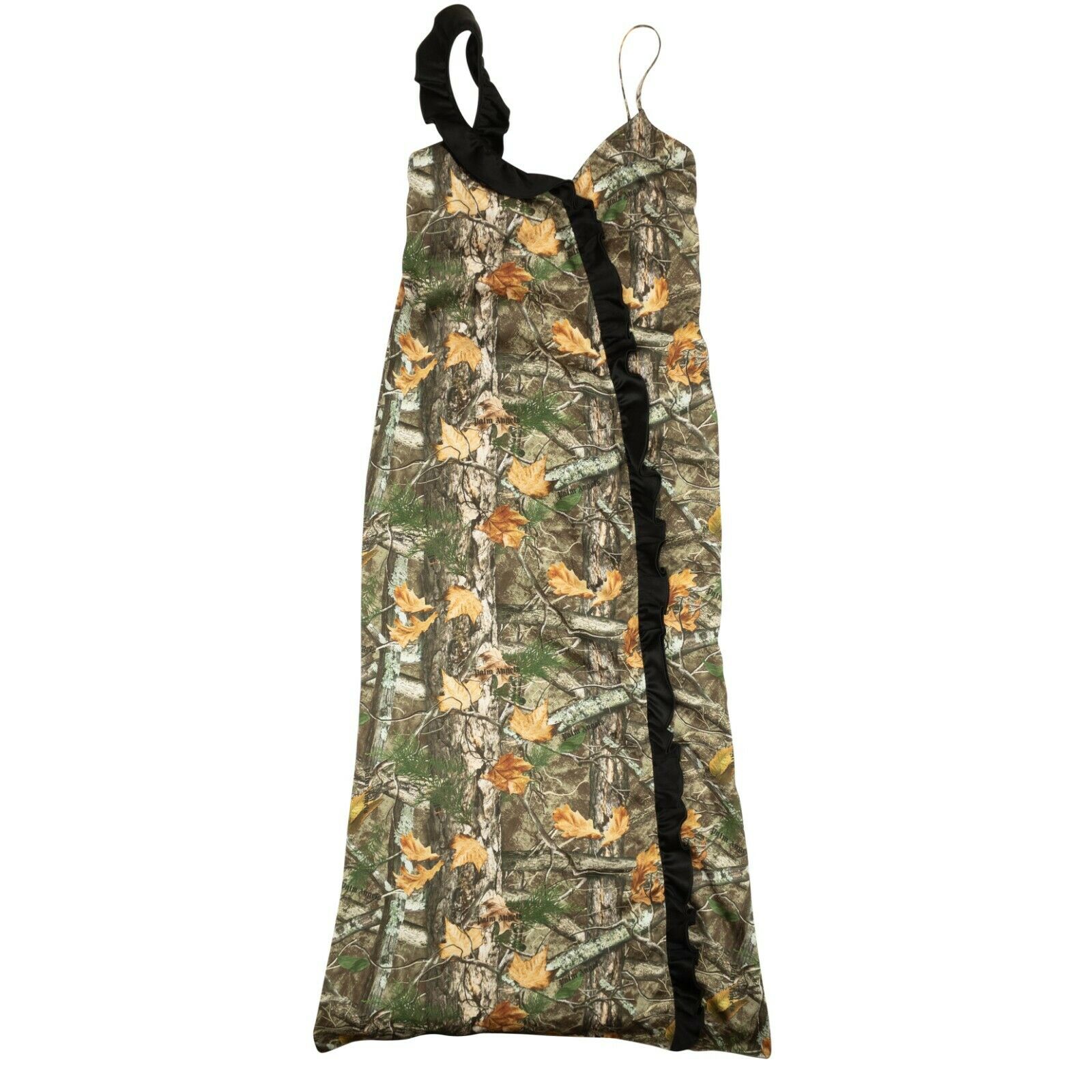 Grünes und braunes Forest Muster Kleid