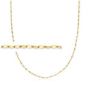 Ross-Simons Italienische 1.5mm 18kt Gelbgold Lumachina-Kette Halskette