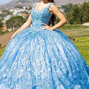 Ballkleid mit bestickter Spitzenapplikation, trägerloses, durchsichtiges Korsett, Ombré-Ballkleid für Damen 4/XS-16/3X