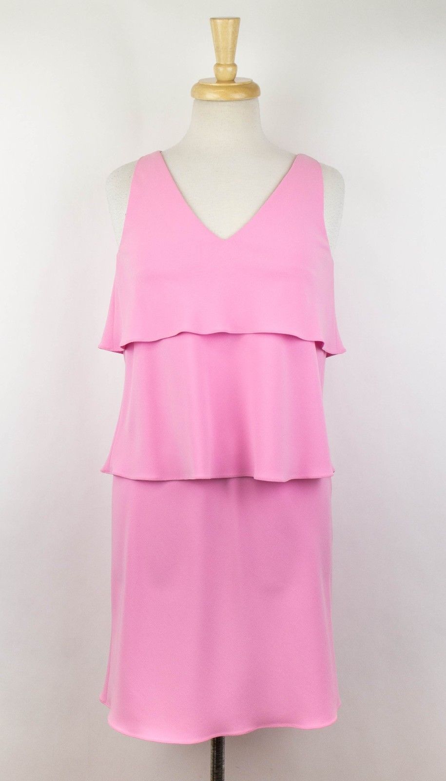 MOSCHINO BOUTIQUE Damen Rosa ärmelloses Rüschen Kleid