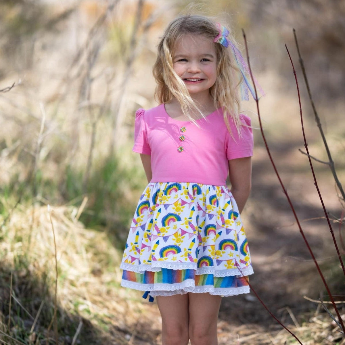 Buntstift Regenbogen Tunika Sets