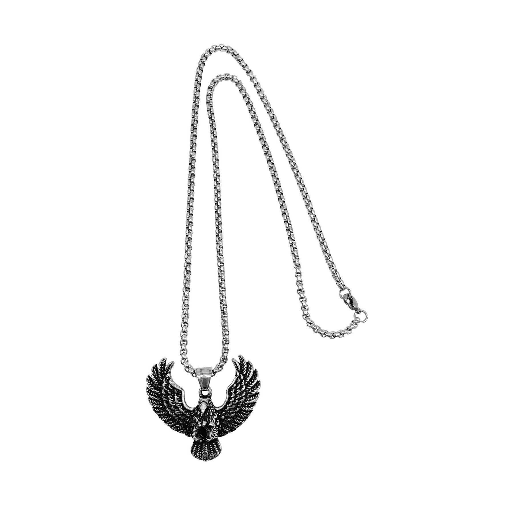 Tarnen Resistant Silber überzogen Adler Kette Halskette