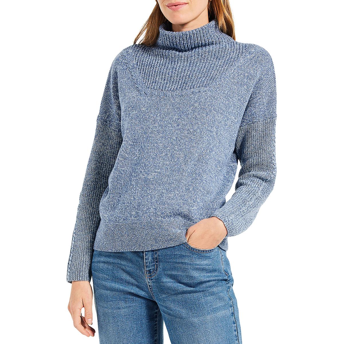 Mischung Stitch Pullover mit V-Ausschnitt