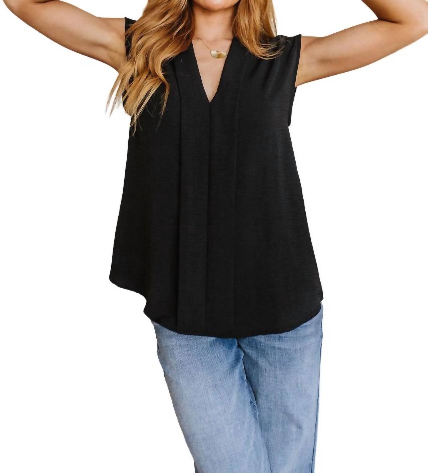 Elevate Alltagsbluse in Schwarz