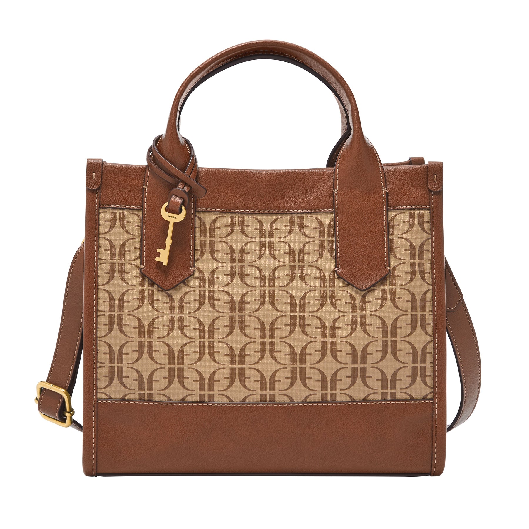 Fossil Damen Kyler bedruckte Polyurethan-Henkeltasche