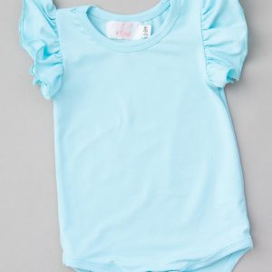 Aquafarbener S/S-Flatter-Body