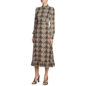 Midikleid mit Blumendruck