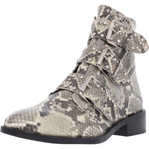 Harmon Stiefeletten mit Schlangenmuster und Nieten