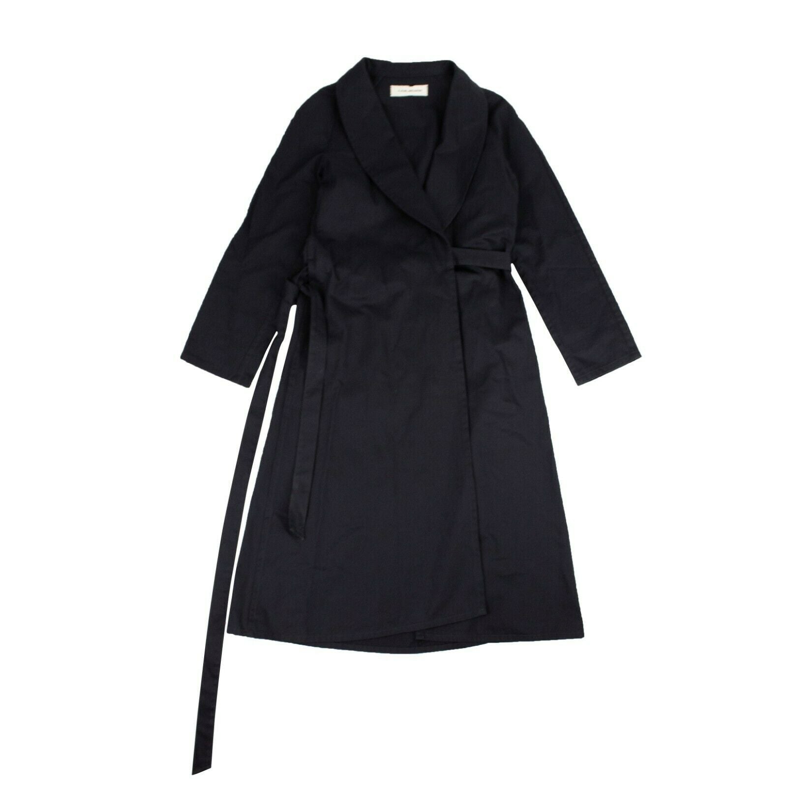 Dunkelblaues Kleid mit Gürtel