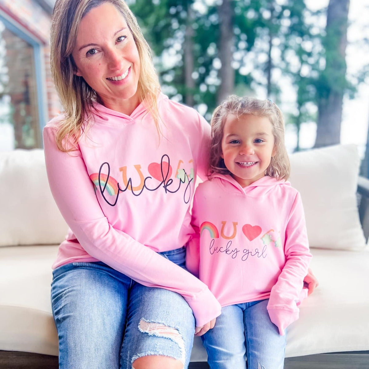 Lucky Girl Hoodies (Erwachsene & Kindergrößen)