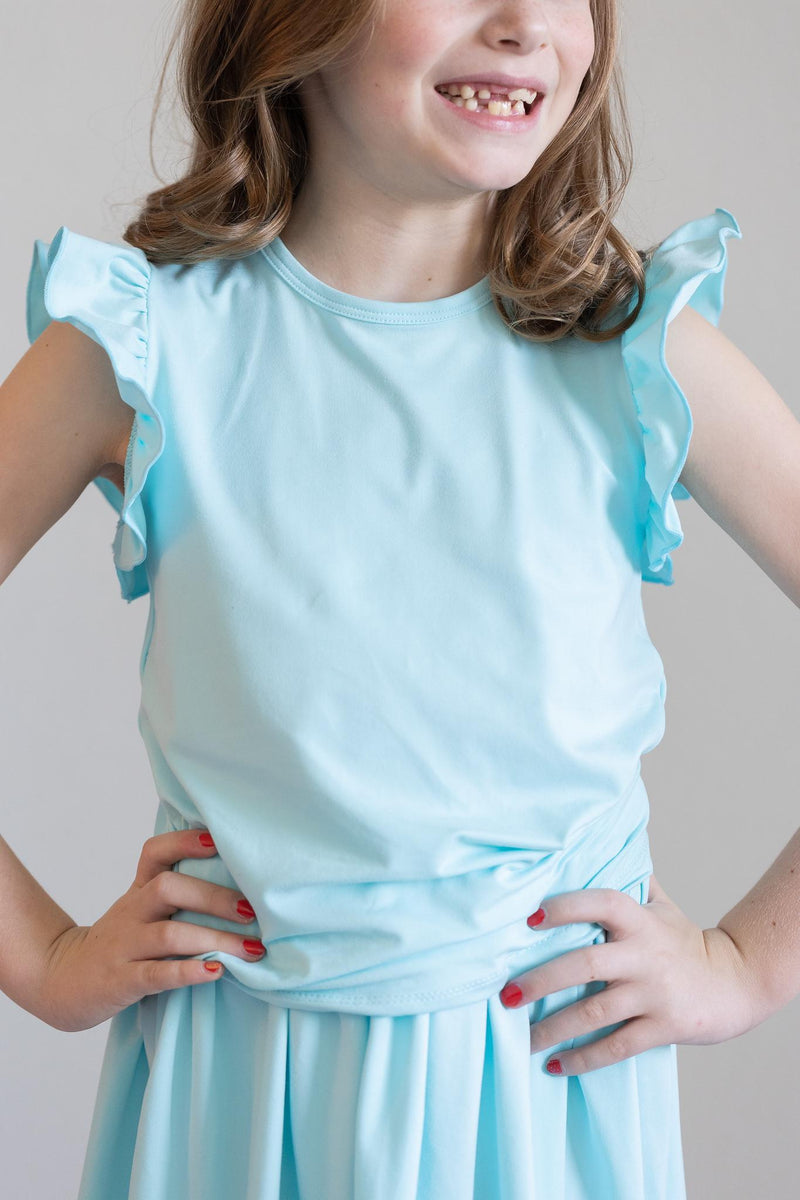 Aqua S/S Rüsche Tee