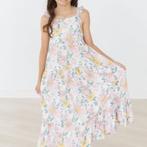 Autumn Breeze Rüschen-Maxikleid