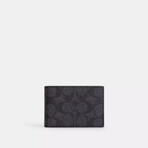 Coach Outlet Kompakte Billfold Geldbörse in Signature Canvas