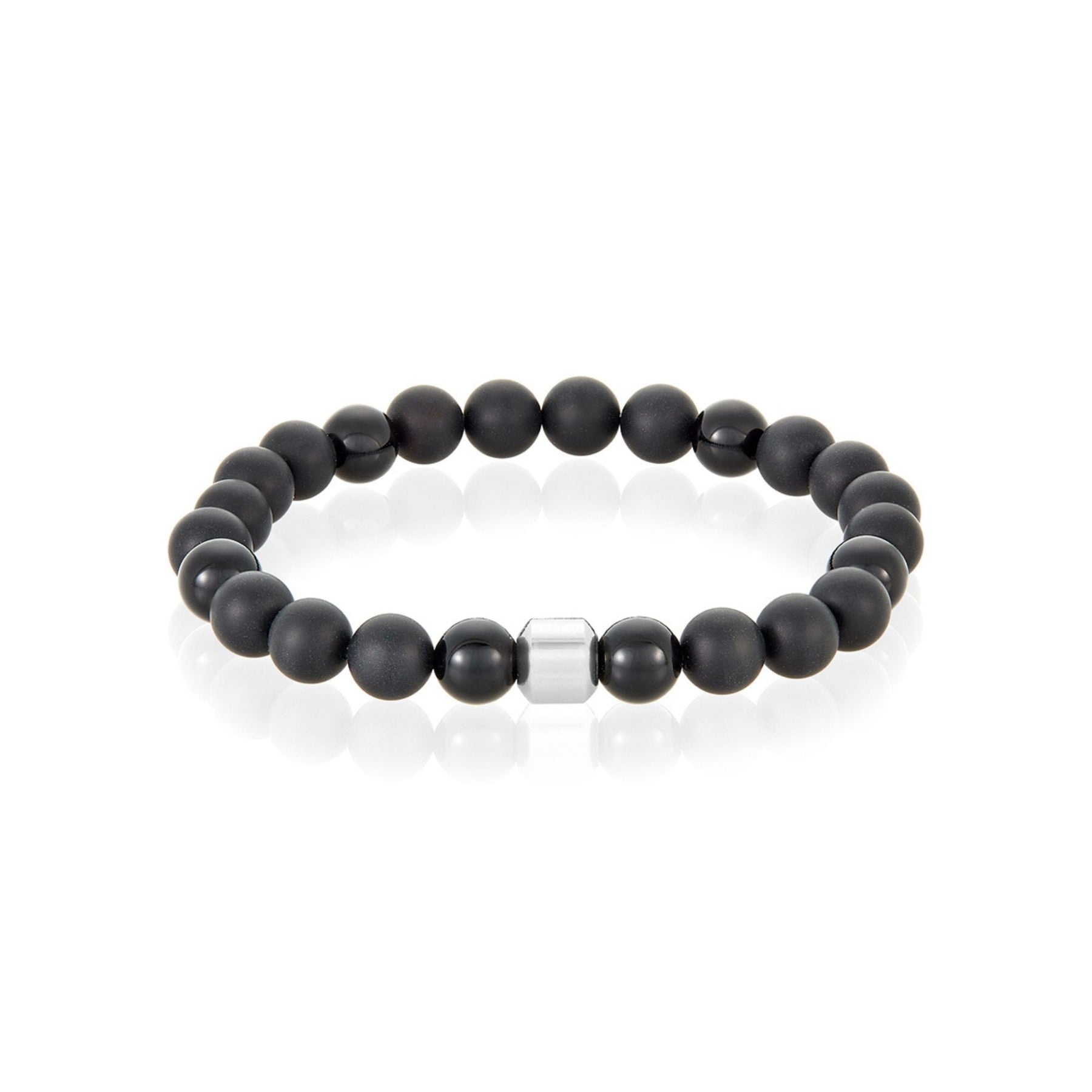 Tarnfest Silber überzogen 8mm Ball Armband