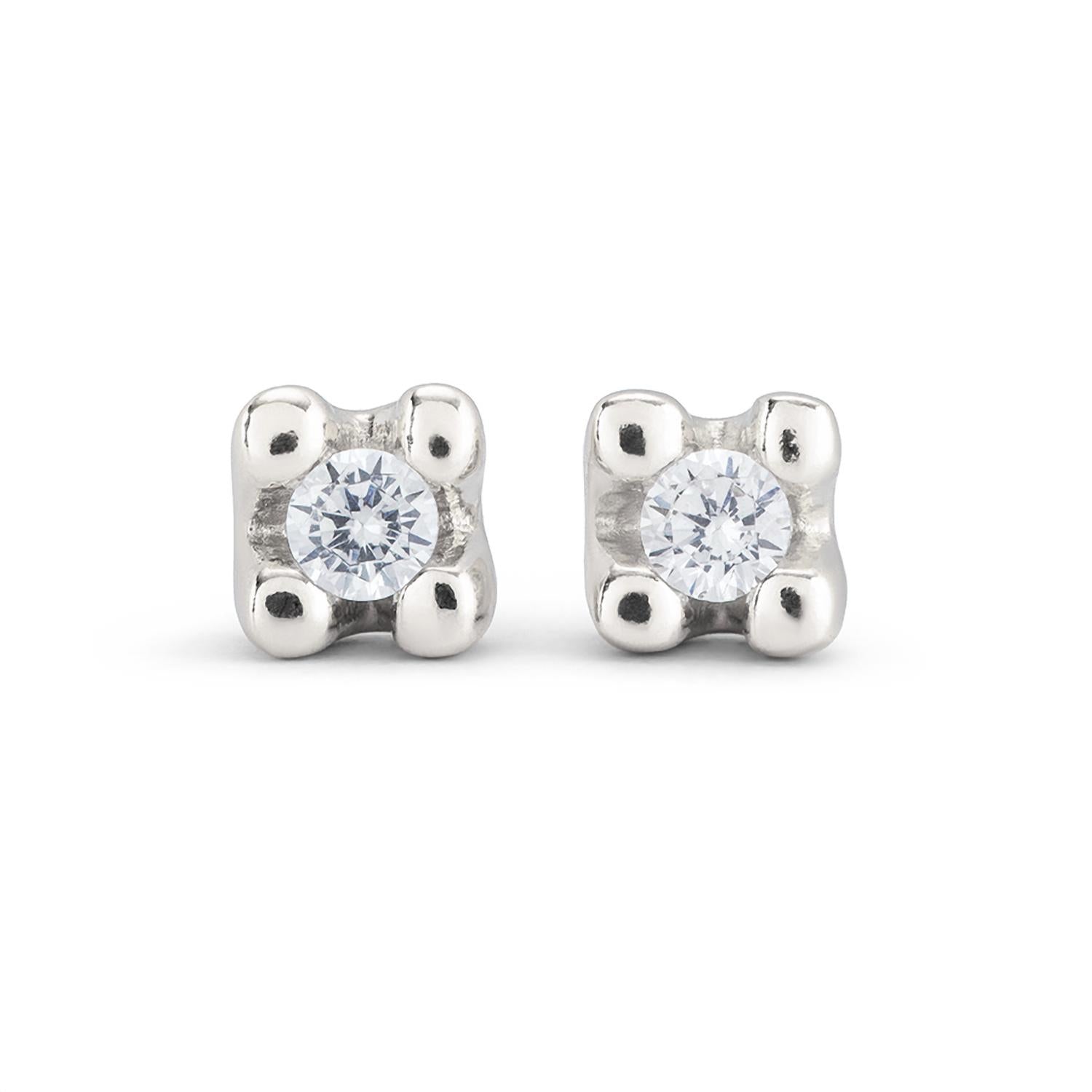 Damen Cosmos Ohrstecker in Silber