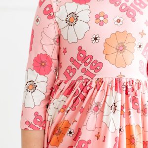 Big Sis Blumenwirbelkleid