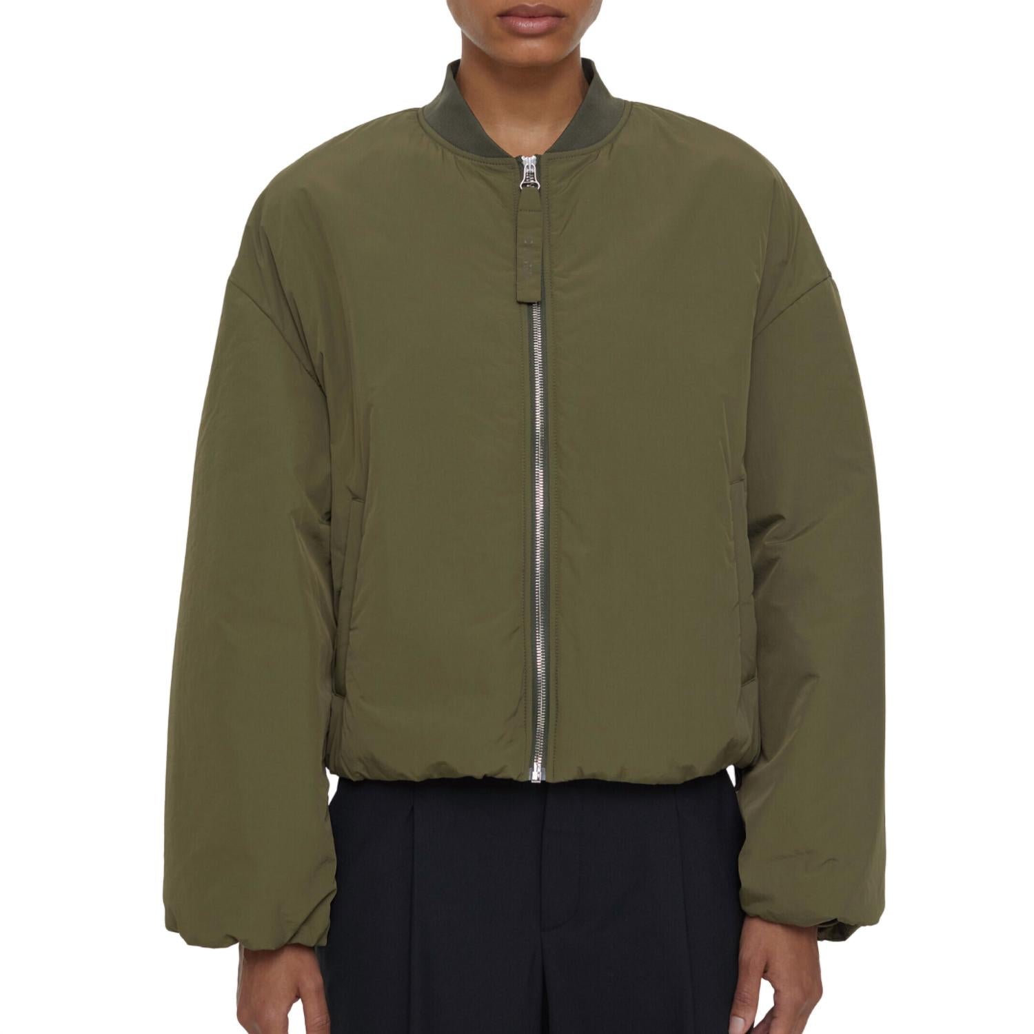 Puffer Bomber Jacke in der Armee