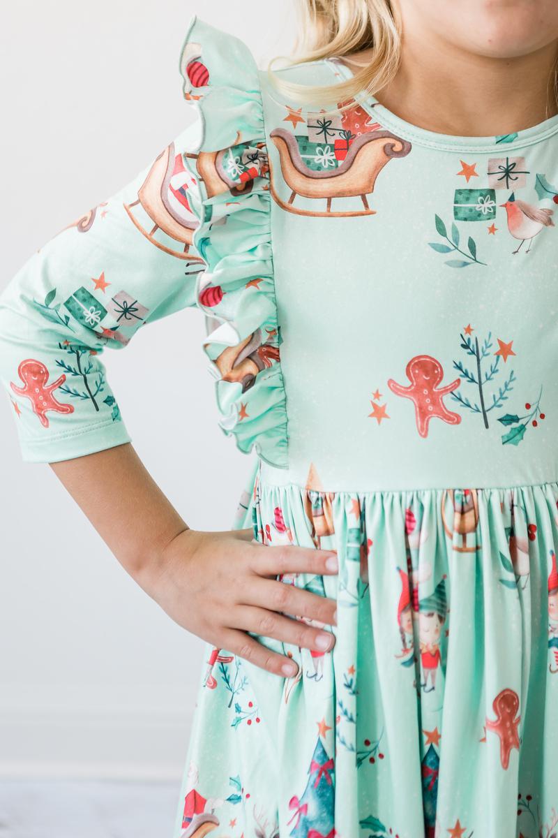 Glauben Sie an Ihre Elf Rüschen Twirl Kleid