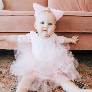 Ballett-Rosa 3/4-Tutu-Trikot