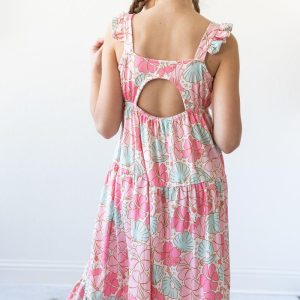 Beach Daze Rüschen-Maxikleid