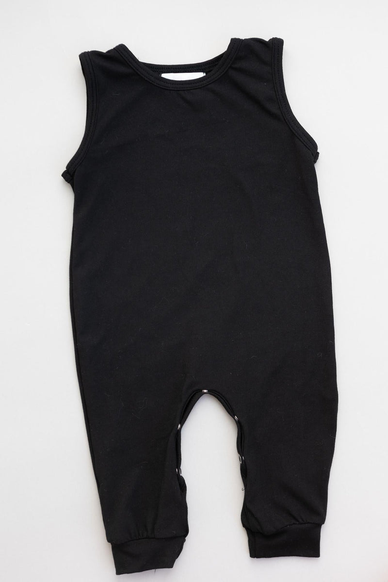 Schwarz Top One-Stück Jogger