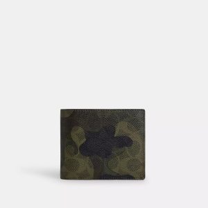 Coach Outlet 3 in 1 Brieftasche mit Unterschrift Camo Muster