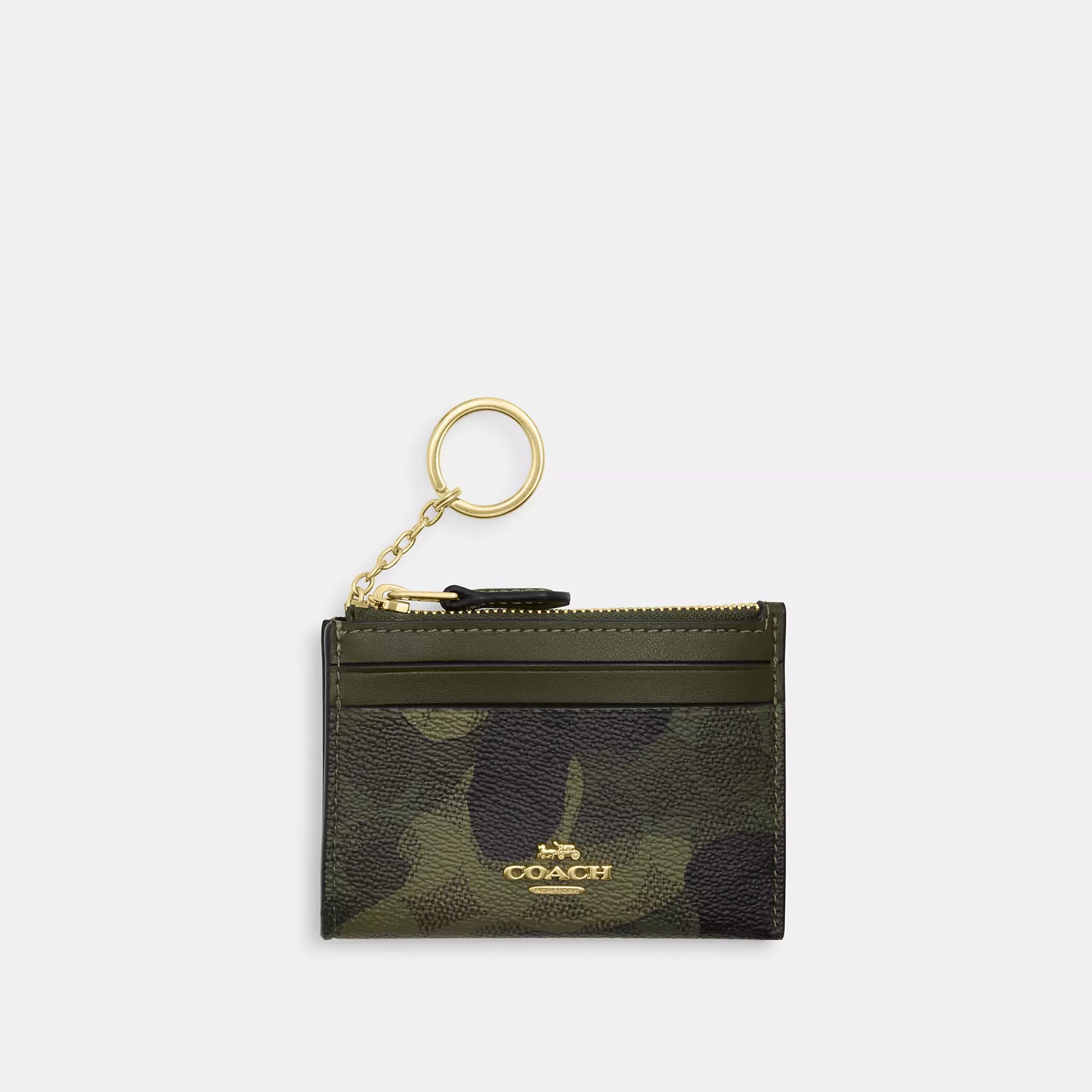 Coach Outlet Mini Skinny Id Fall in Unterschrift Camo Muster