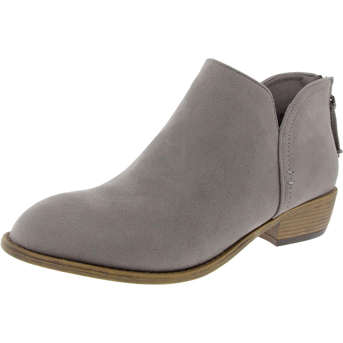Reißverschluss Imitat Wildleder Stiefeletten