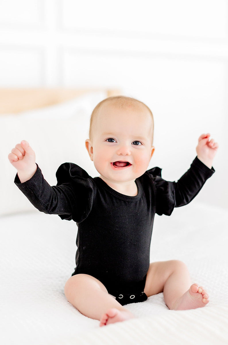 Schwarzer L/S Flutter Body