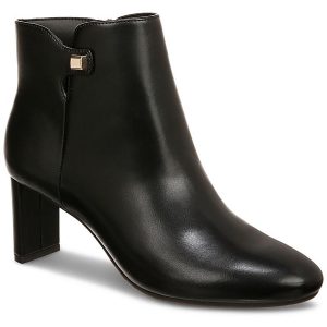 PAAM Kunstleder-Stiefeletten mit mandelförmiger Zehenpartie