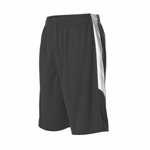 Alleson Herren-Basketballshorts mit einlagiger Wendefunktion