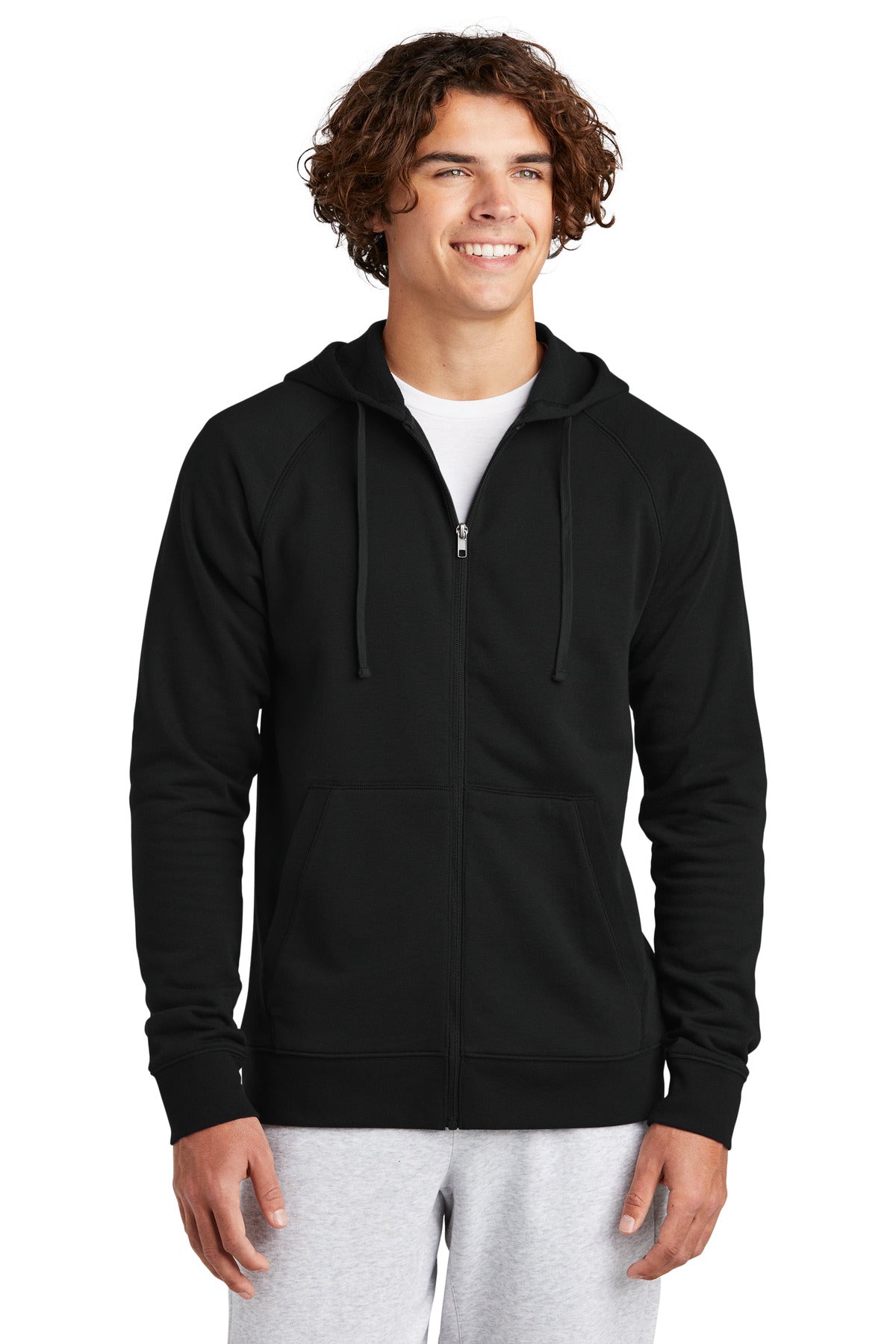 Sport-Tek Herren Drive Fleece Kapuzenpullover mit Reißverschluss