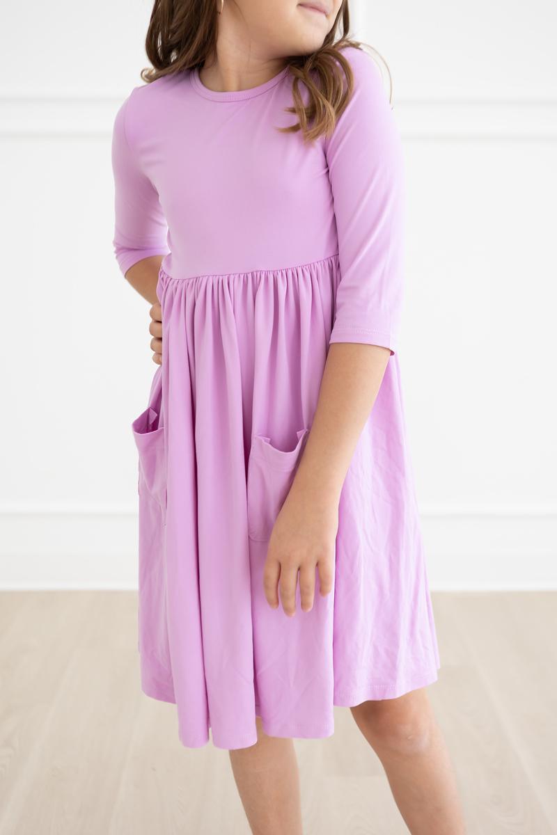 Helle lila Tasche Twirl Kleid