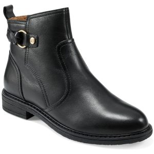 Jules Leder-Stiefeletten mit mandelförmiger Zehenpartie