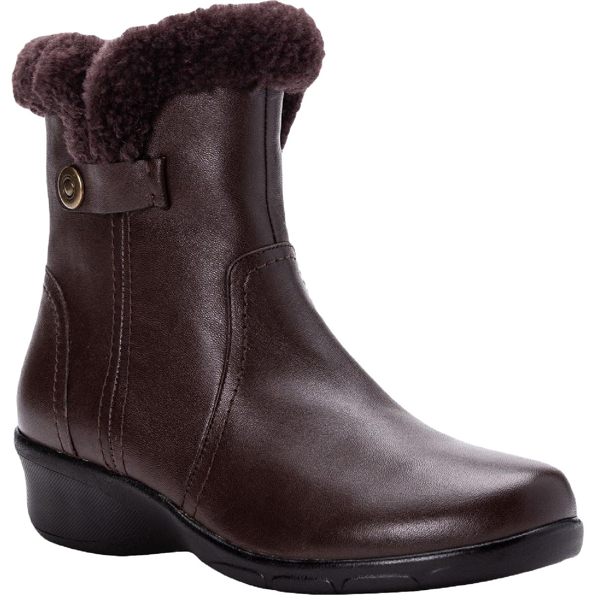 Waylynn Leder Stiefeletten mit Keilabsatz