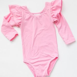 L/S-Trikot mit Flatterärmeln in Bubblegum Pink