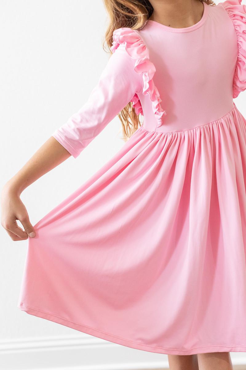 Bubblegum Rosa Rüschen Twirl Kleid