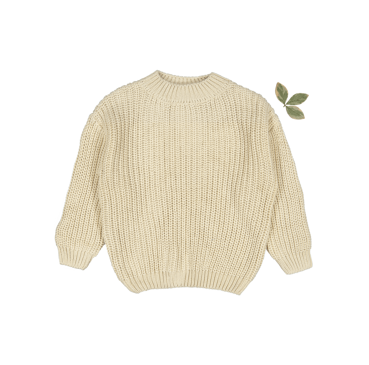 Der grob Strickpullover – Bone
