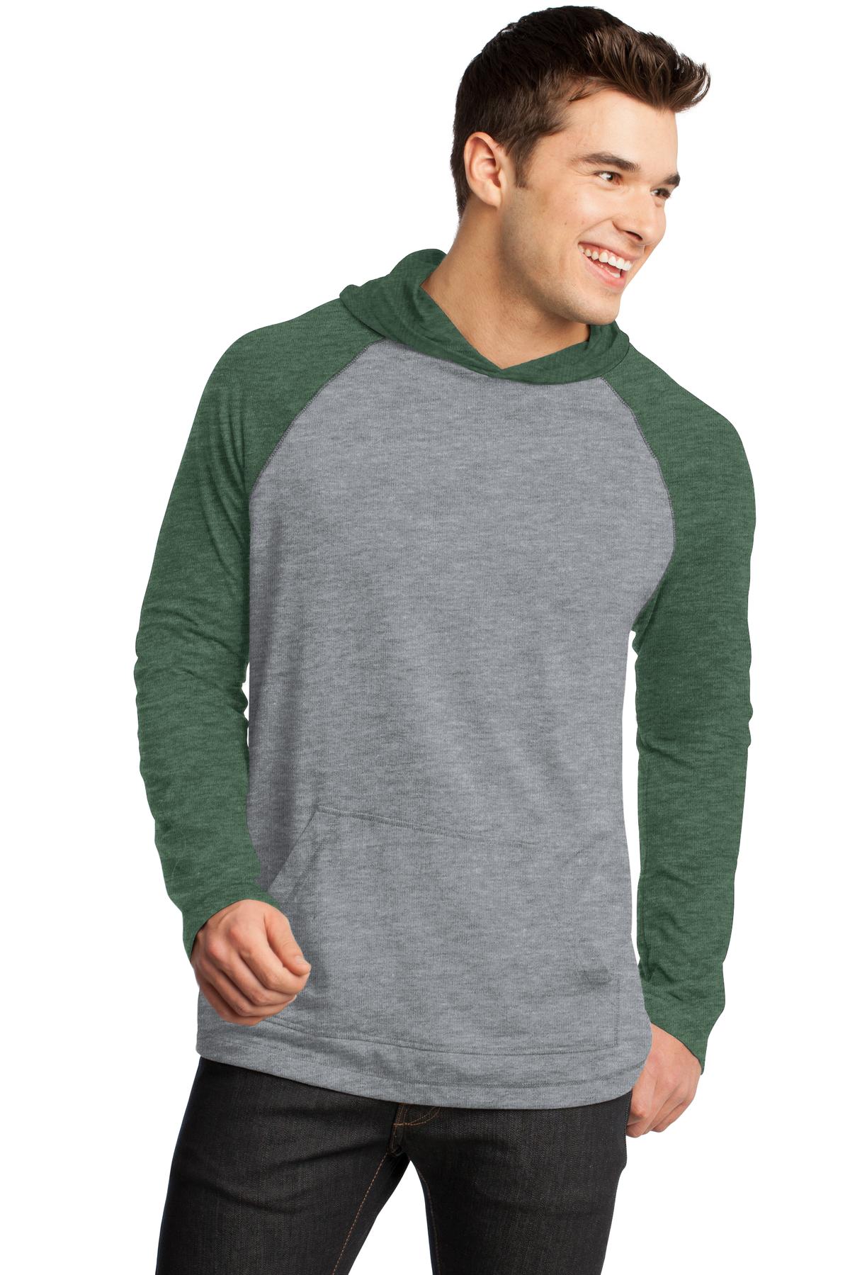 District Junge Herren 50/50 Raglan Kapuzenpullover DT128