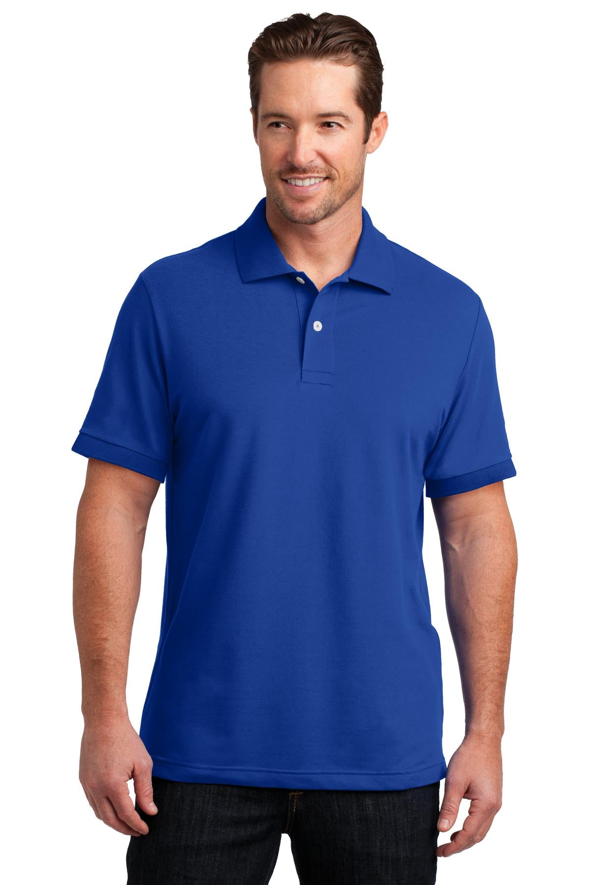 District Made Herren Stretch Pique Polo DM325