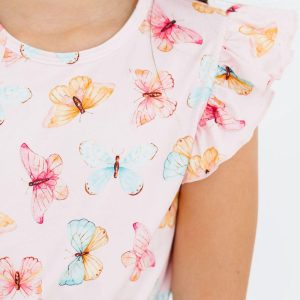 Butterfly Kisses S/S Rüschen-T-Shirt