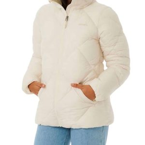 Shorebreak Pufferjacke in gebrochenem Weiß 7732482572348