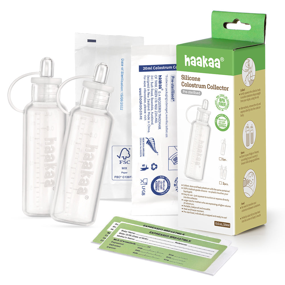 Haakaa Silikon Colostrum Kollektoren 20 ml, 2 PK (vorsterilisiert)