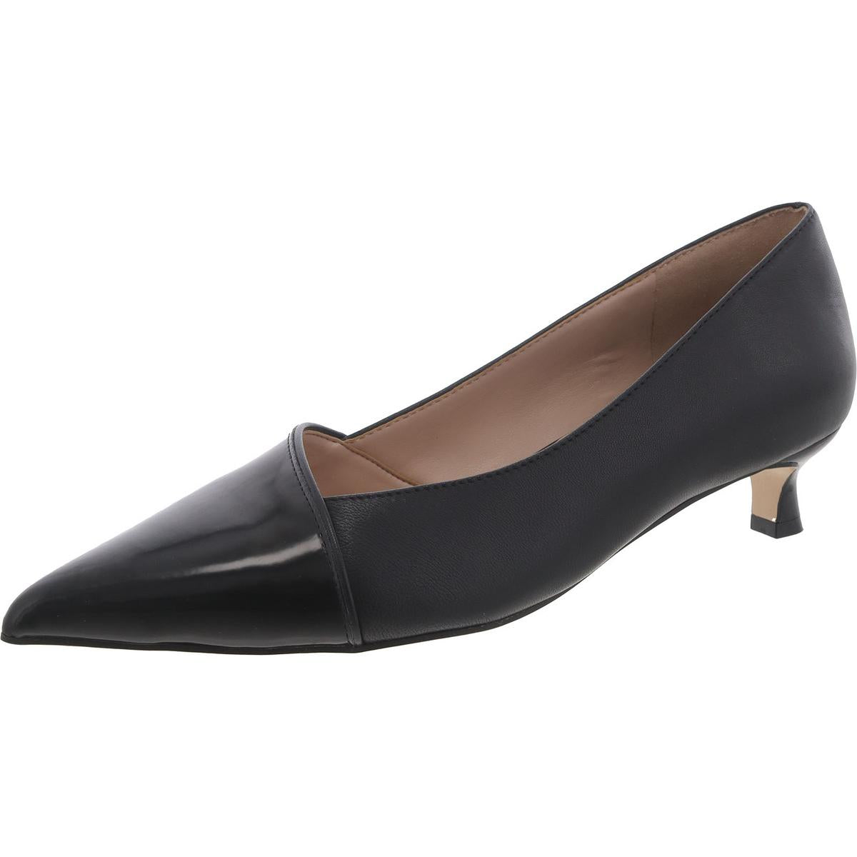 Schwarze Leder Pumps