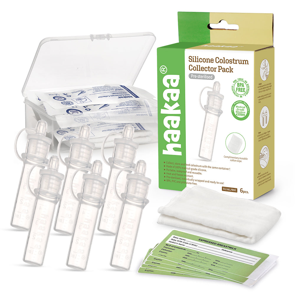 Haakaa Silikon Colostrum Collector Set 4 ml, 6 PK (vorsterilisiert)